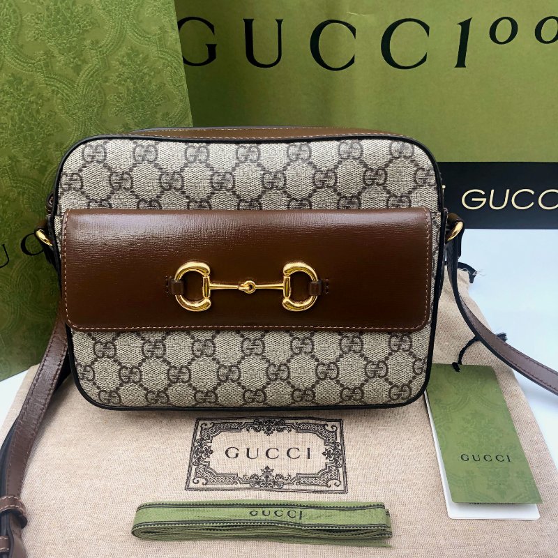 【狀態佳】GUCCI Horsebit 1955系列,經典馬銜扣雙G帆布側背包,單肩包,逛街包,隨身包,二手真品,正品,現貨,免運-1