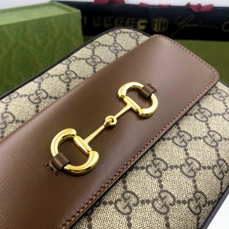 【狀態佳】GUCCI Horsebit 1955系列,經典馬銜扣雙G帆布側背包,單肩包,逛街包,隨身包,二手真品,正品,現貨,免運-10