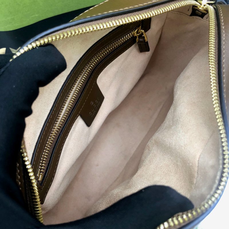 【狀態佳】GUCCI Horsebit 1955系列,經典馬銜扣雙G帆布側背包,單肩包,逛街包,隨身包,二手真品,正品,現貨,免運-14