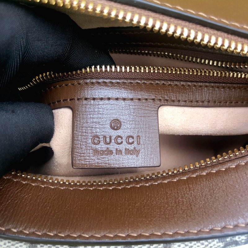 【狀態佳】GUCCI Horsebit 1955系列,經典馬銜扣雙G帆布側背包,單肩包,逛街包,隨身包,二手真品,正品,現貨,免運-16