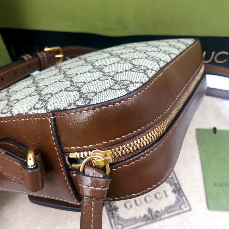 【狀態佳】GUCCI Horsebit 1955系列,經典馬銜扣雙G帆布側背包,單肩包,逛街包,隨身包,二手真品,正品,現貨,免運-22