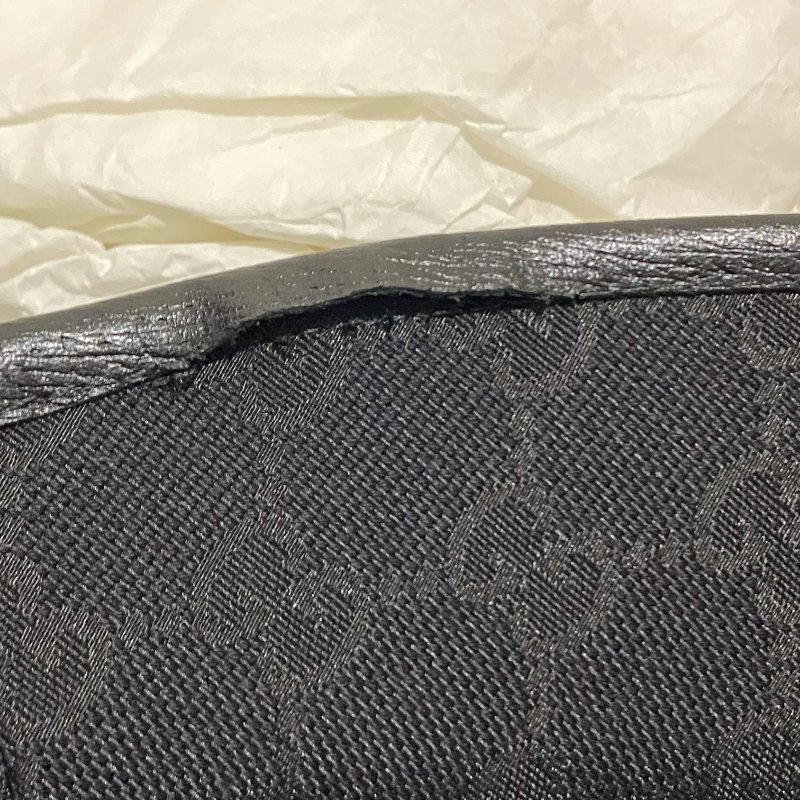 GUCCI 古馳雙G LOGO帆布漁夫帽 黑老花 老花帆布 漁夫帽 水桶帽 老帽 帽子 草帽 遮陽帽 帆布帽 戶外帽-14