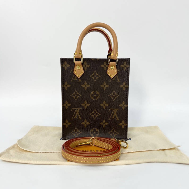 LV 老花 mini tote小琴譜 手提單肩斜挎包-0