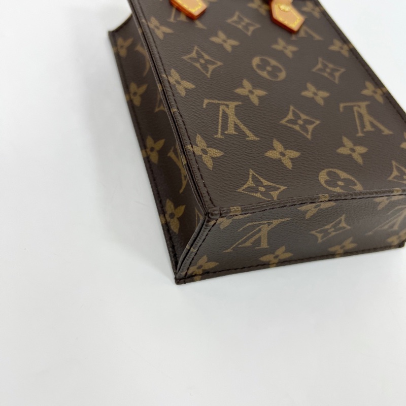 LV 老花 mini tote小琴譜 手提單肩斜挎包-4