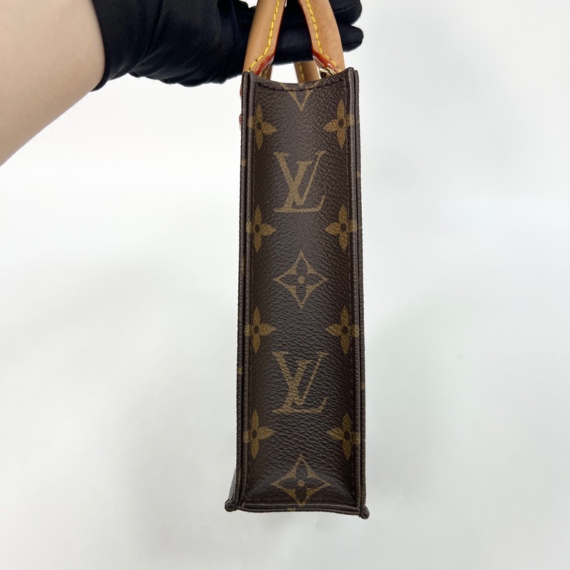 LV 老花 mini tote小琴譜 手提單肩斜挎包-5
