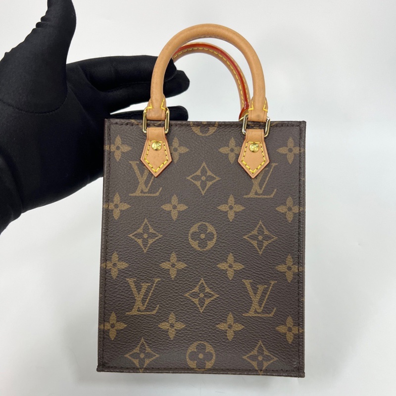LV 老花 mini tote小琴譜 手提單肩斜挎包-6