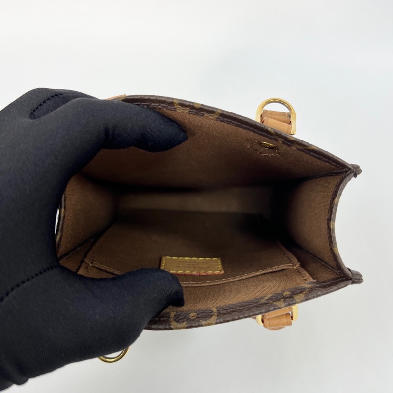 LV 老花 mini tote小琴譜 手提單肩斜挎包-8