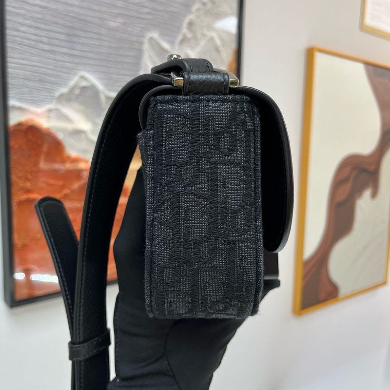 Dior 新款 2024 黑色老花 馬鞍包 郵差包 男女通用🖤-2