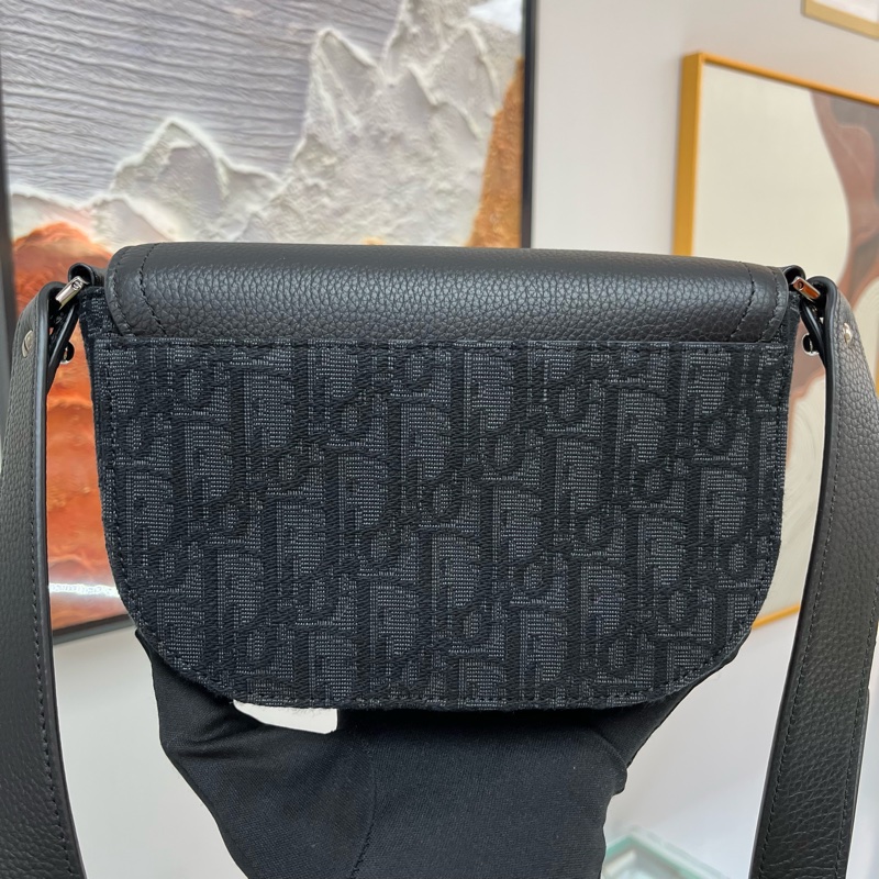 Dior 新款 2024 黑色老花 馬鞍包 郵差包 男女通用🖤-3