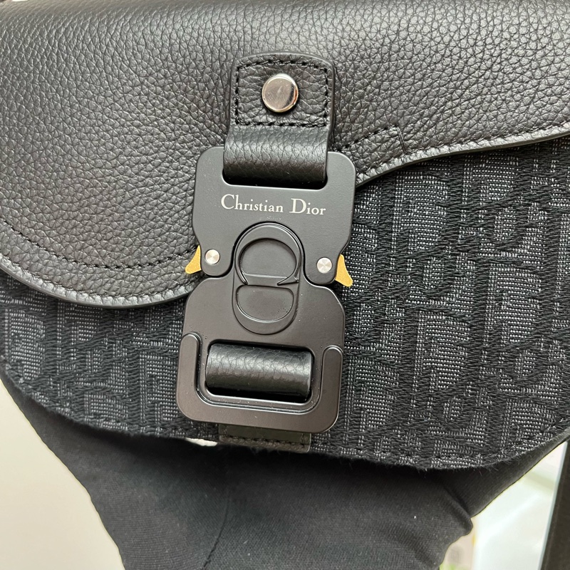 Dior 新款 2024 黑色老花 馬鞍包 郵差包 男女通用🖤-5