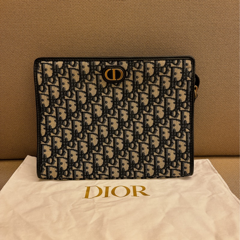 Dior 蒙田系列30 Montaigne 經典老花 手拿包/洗漱包-0