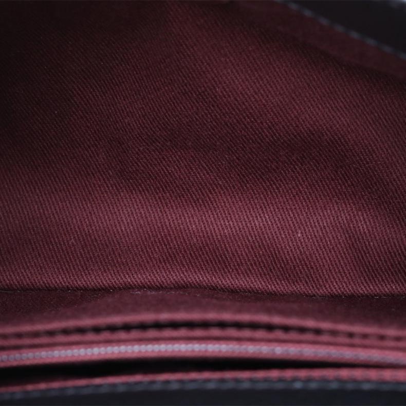 CHANEL(香奈兒) Coco Handle 小號 24cm黑色 荔枝 30開 金扣-4