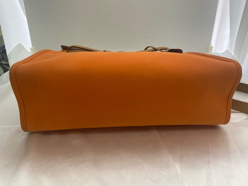 Hermes 愛馬仕 Herbag 31 橙色/焦糖色牛皮-6