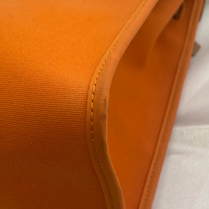 Hermes 愛馬仕 Herbag 31 橙色/焦糖色牛皮-8