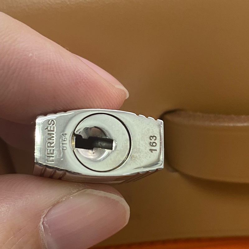 Hermes 愛馬仕 Herbag 31 橙色/焦糖色牛皮-14