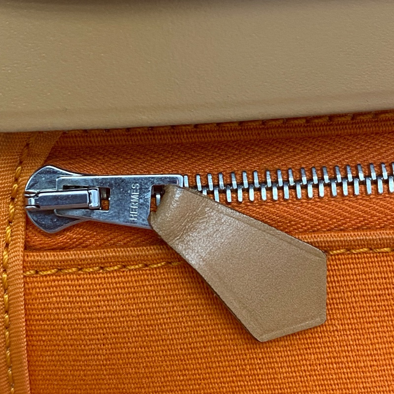 Hermes 愛馬仕 Herbag 31 橙色/焦糖色牛皮-19