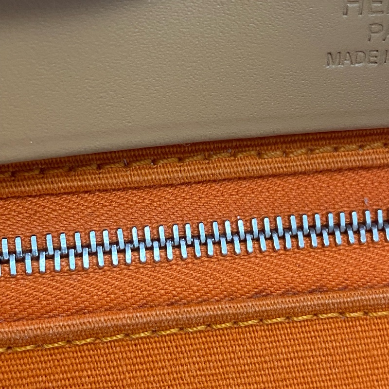 Hermes 愛馬仕 Herbag 31 橙色/焦糖色牛皮-20