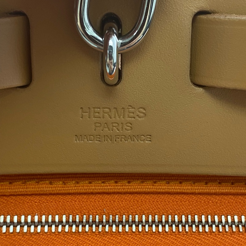 Hermes 愛馬仕 Herbag 31 橙色/焦糖色牛皮-23