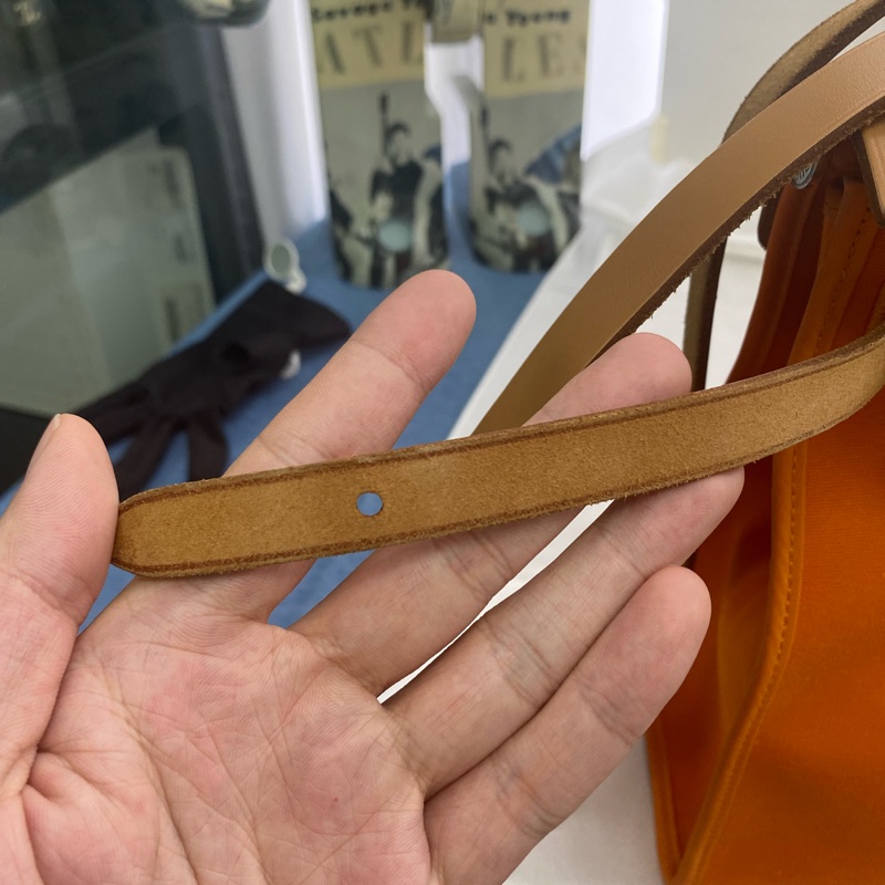 Hermes 愛馬仕 Herbag 31 橙色/焦糖色牛皮-27