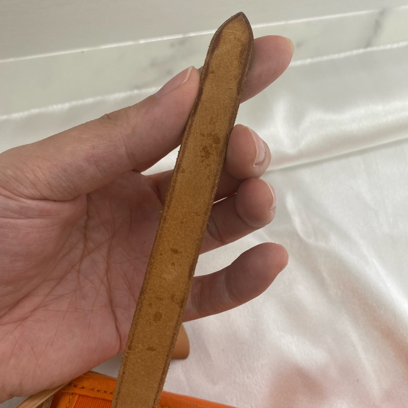 Hermes 愛馬仕 Herbag 31 橙色/焦糖色牛皮-28