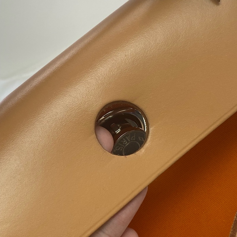 Hermes 愛馬仕 Herbag 31 橙色/焦糖色牛皮-22