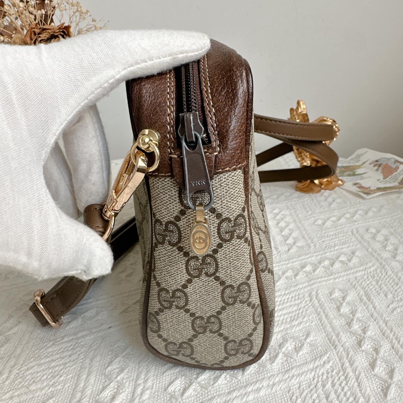 衝評價降價出Gucci 經典GG老花紅綠條紋包-11