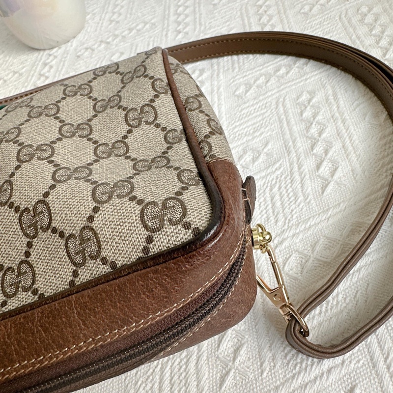 衝評價降價出Gucci 經典GG老花紅綠條紋包-14