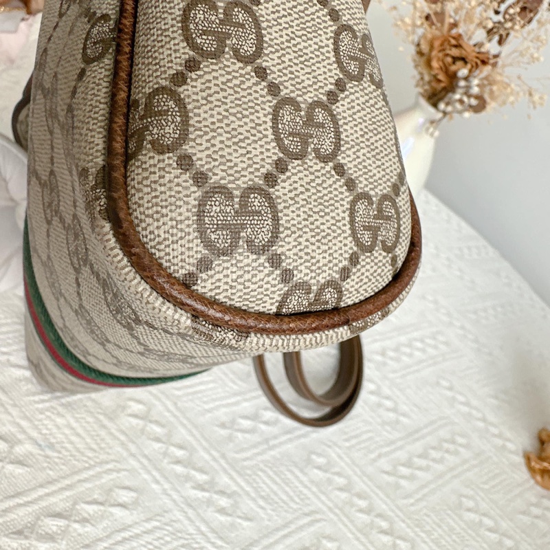 衝評價降價出Gucci 經典GG老花紅綠條紋包-18