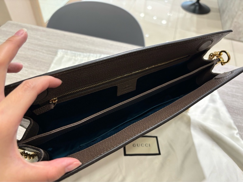 Gucci Ophidia GG Supreme Medium Shoulder Bag 米色/烏木色GG紅綠條紋中型肩背包-4