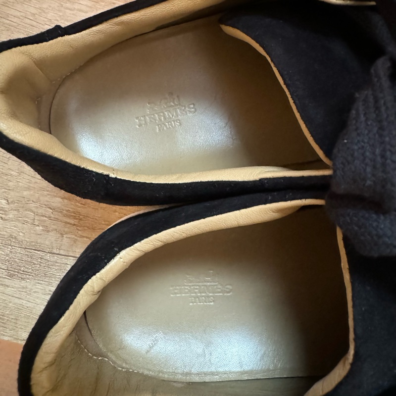 Hermes 絕版翅膀 麂皮 帆布鞋-6