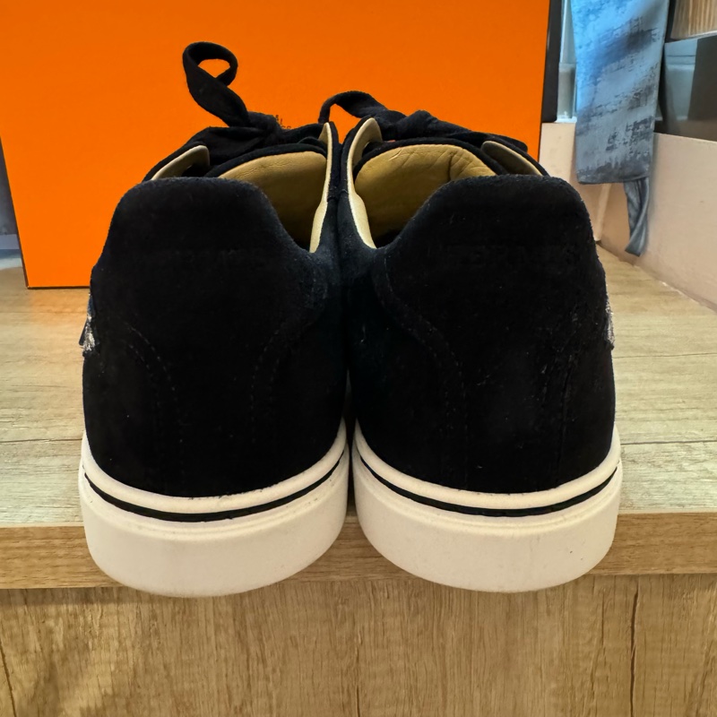 Hermes 絕版翅膀 麂皮 帆布鞋-9