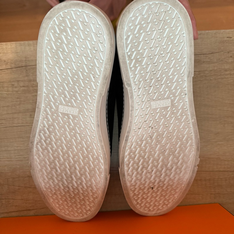 Hermes 絕版翅膀 麂皮 帆布鞋-12