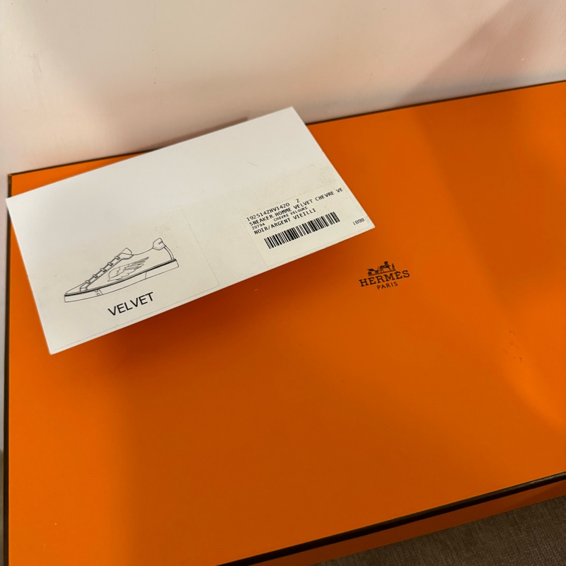 Hermes 絕版翅膀 麂皮 帆布鞋-14