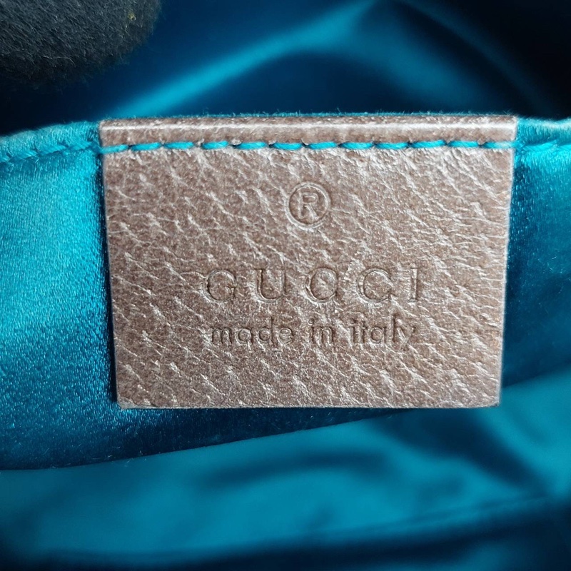 GUCCI OPHIDIA GG LOGO 經典綠紅綠織帶斜背貝殼斜側包精品時尚-10