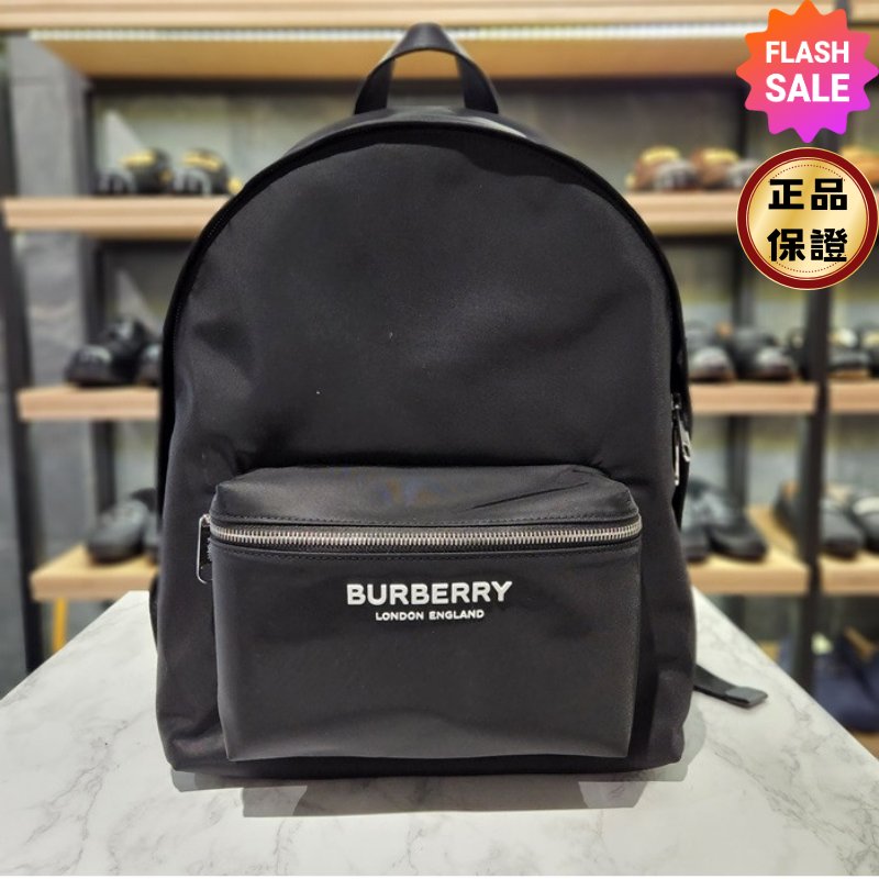 ✨快閃特價✨Burberry 80634951 尼龍雙肩後背包    黑色-0