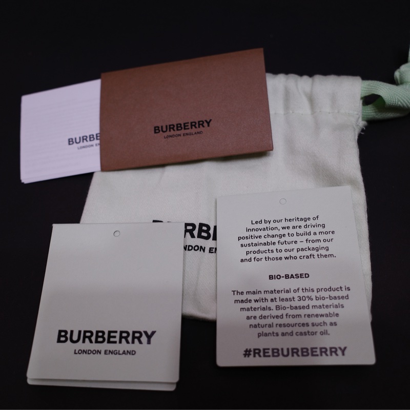 burberry 經典格紋帆布零錢袋對開短夾-1