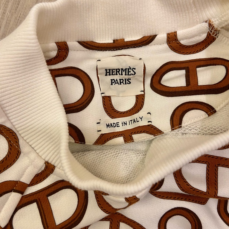 愛馬仕豬鼻印花長袖衛衣（近全新）-4