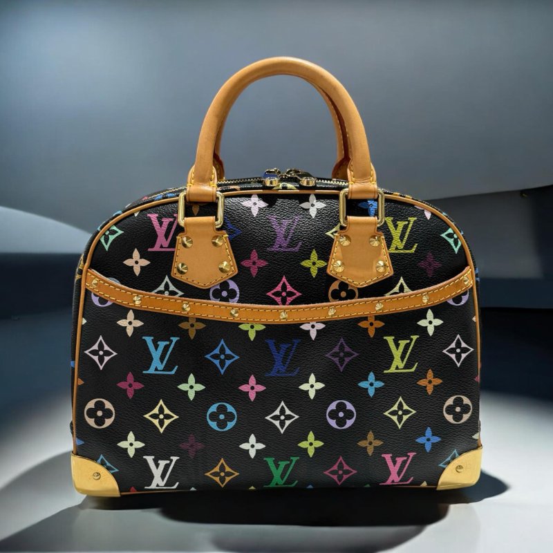 LV 黑彩村上隆小珍包-0