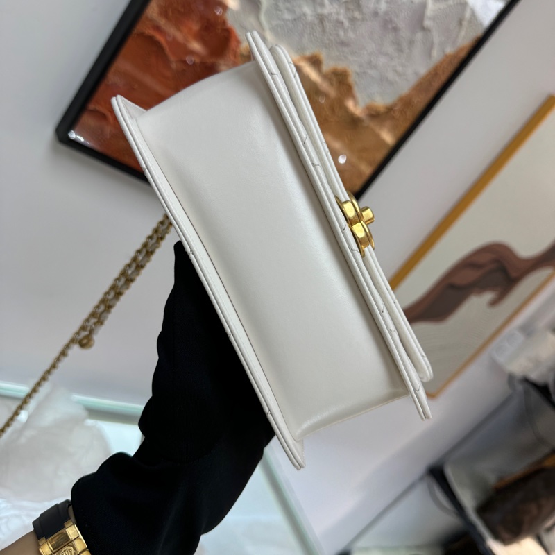 Chanel 白金 seasonal 雙金珠24c 晶片款 19cm 全套有單 單肩斜挎🤍-6