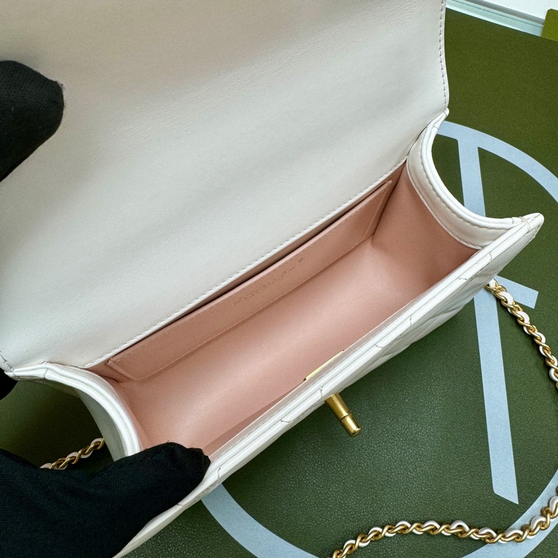 Chanel 白金 seasonal 雙金珠24c 晶片款 19cm 全套有單 單肩斜挎🤍-8