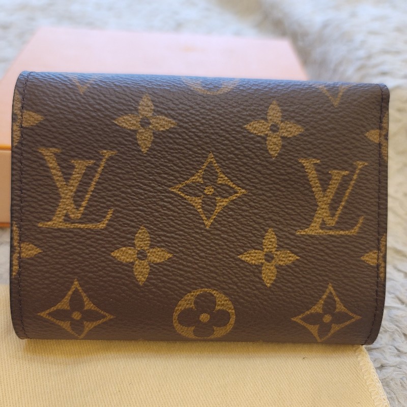 LV M62472 VICTORINE 三折釦式錢包短夾(咖啡色)-4