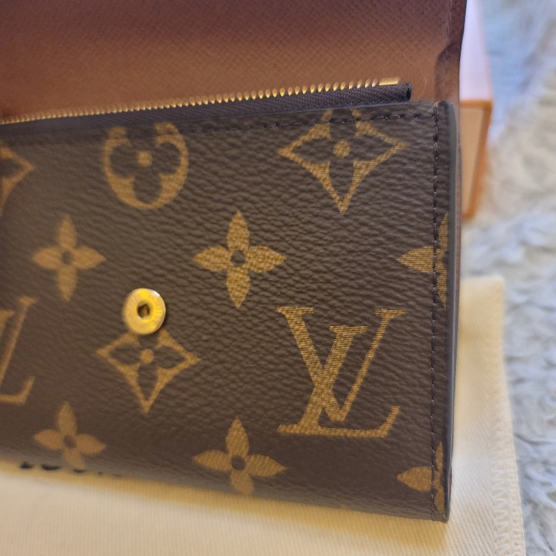 LV M62472 VICTORINE 三折釦式錢包短夾(咖啡色)-17