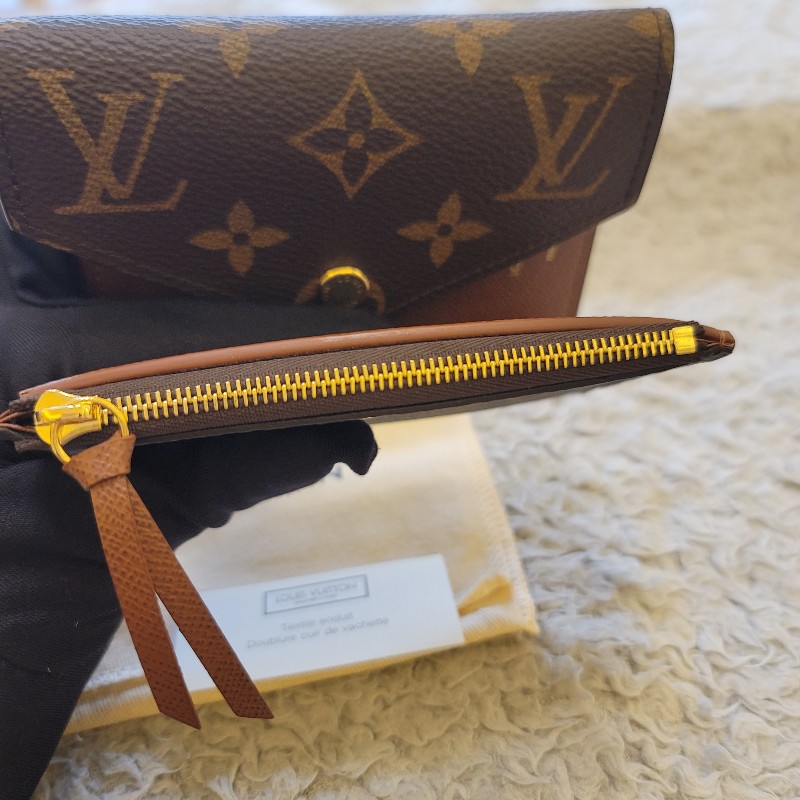 LV M62472 VICTORINE 三折釦式錢包短夾(咖啡色)-23