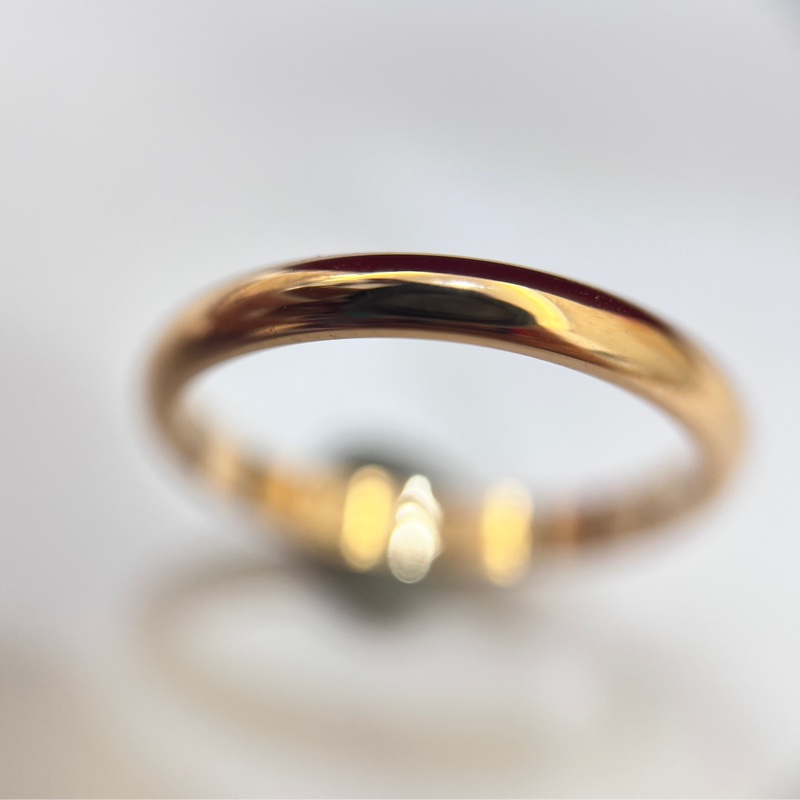 CARTIER 卡地亞1895系列 18K玫瑰金戒指 51碼（誠可議）-3