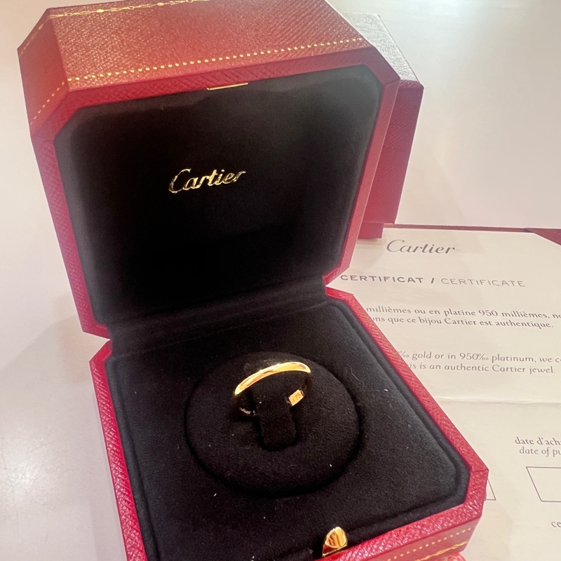 CARTIER 卡地亞1895系列 18K玫瑰金戒指 51碼（誠可議）-9