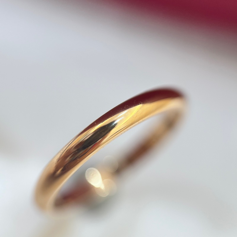 CARTIER 卡地亞1895系列 18K玫瑰金戒指 51碼（誠可議）-5