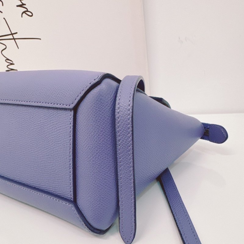 CELINE 粉霧紫NANO BELT 鯰魚包-4