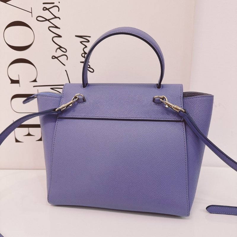 CELINE 粉霧紫NANO BELT 鯰魚包-8
