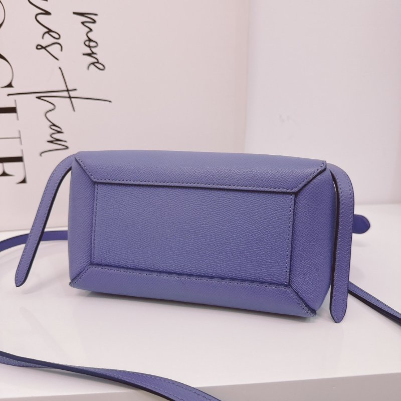 CELINE 粉霧紫NANO BELT 鯰魚包-9