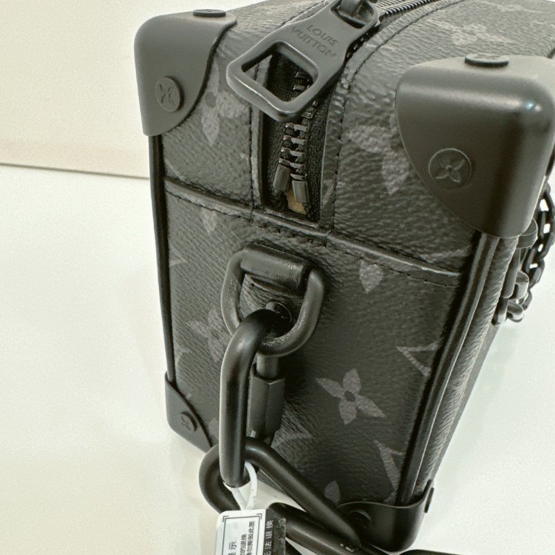 Louis Vuitton Mini Soft Trunk 經典帆布印花拉鍊肩背方包 M44735-6